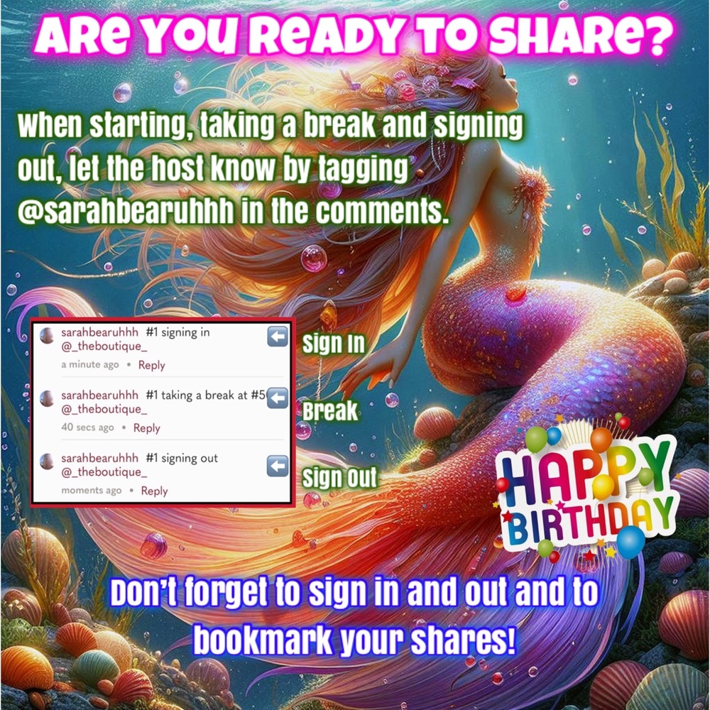 EVENT OVER! If you didnβt complete ur shares time is up! TY ALL 4 EVERYTHING! π - Picture 4 of 7